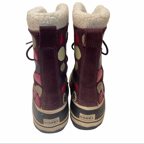 Sorel Women's Size 8 Purple Winter Faux Fur Lined Winter Boots NL1557-207 - Picture 11 of 15